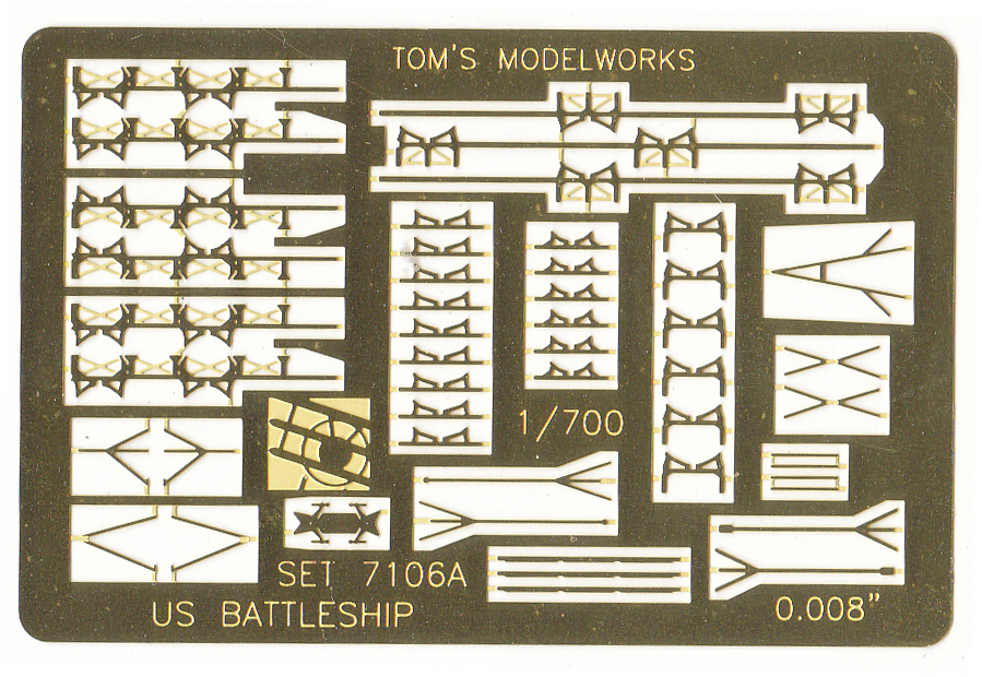 7106 U.S. Navy battleship details set 2