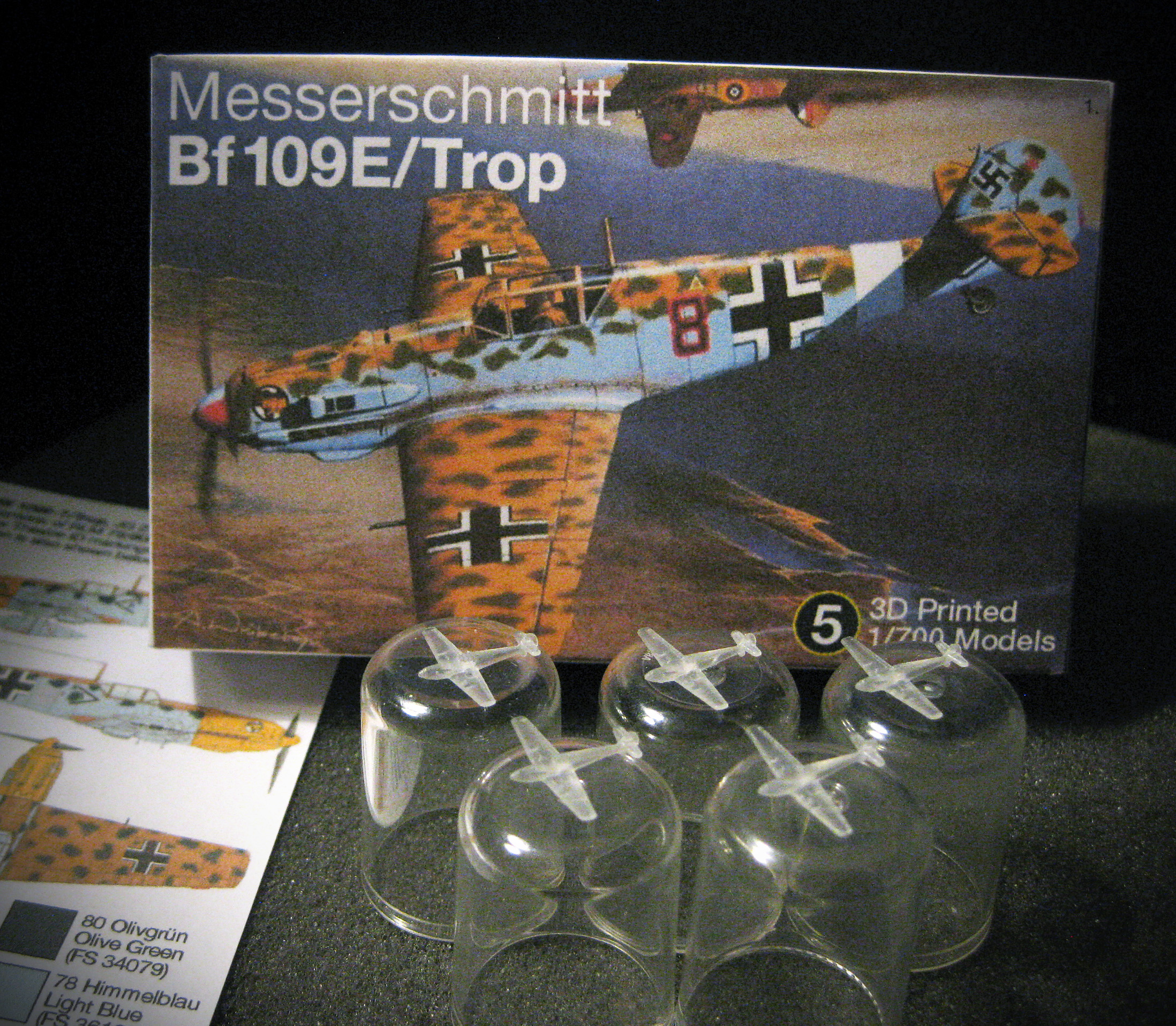 1/700 Messerschmitt Bf 109E/Trop (x5)