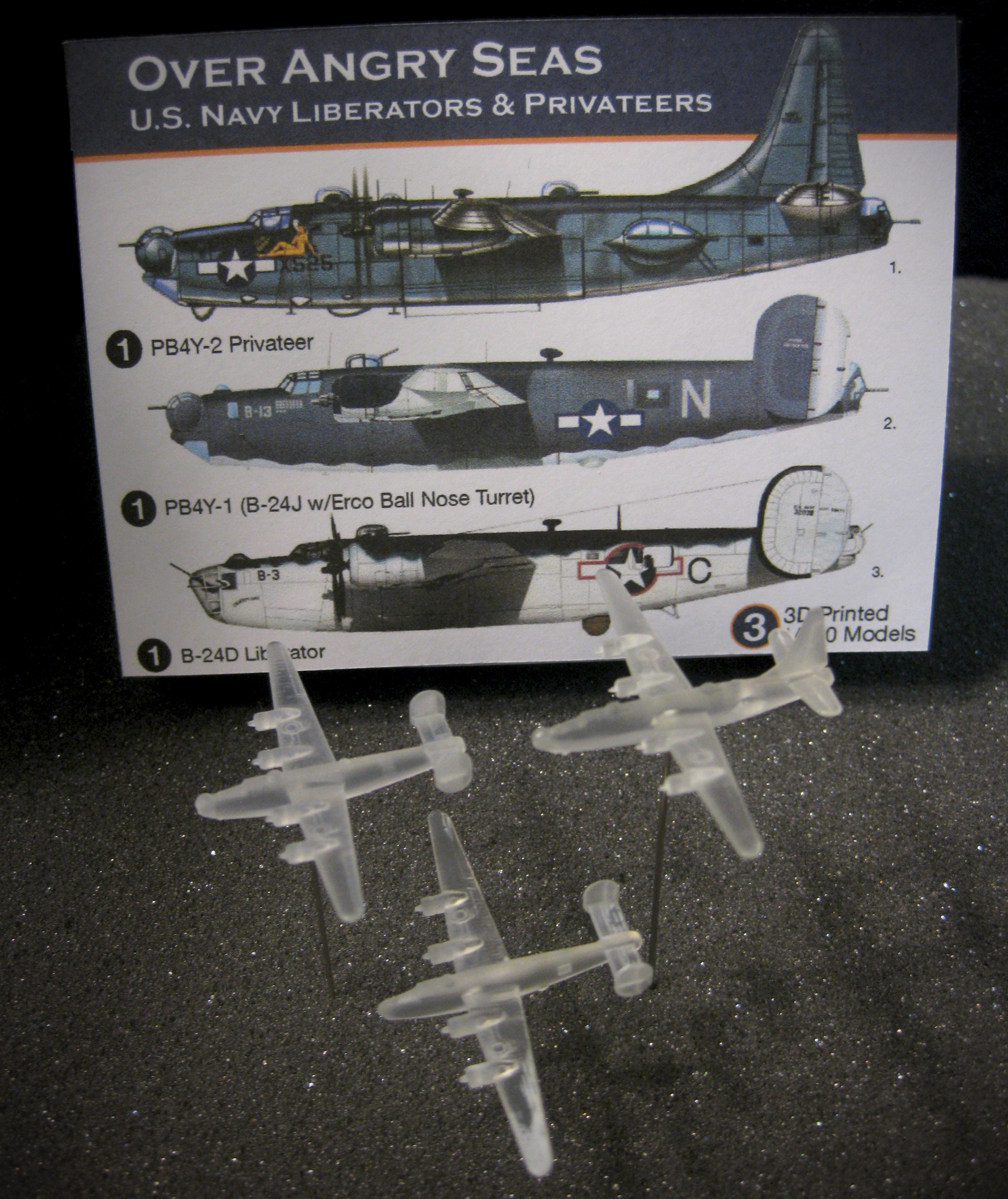 1/700 US Navy Liberator & Privateer Patrol Bombers Set - (x3)