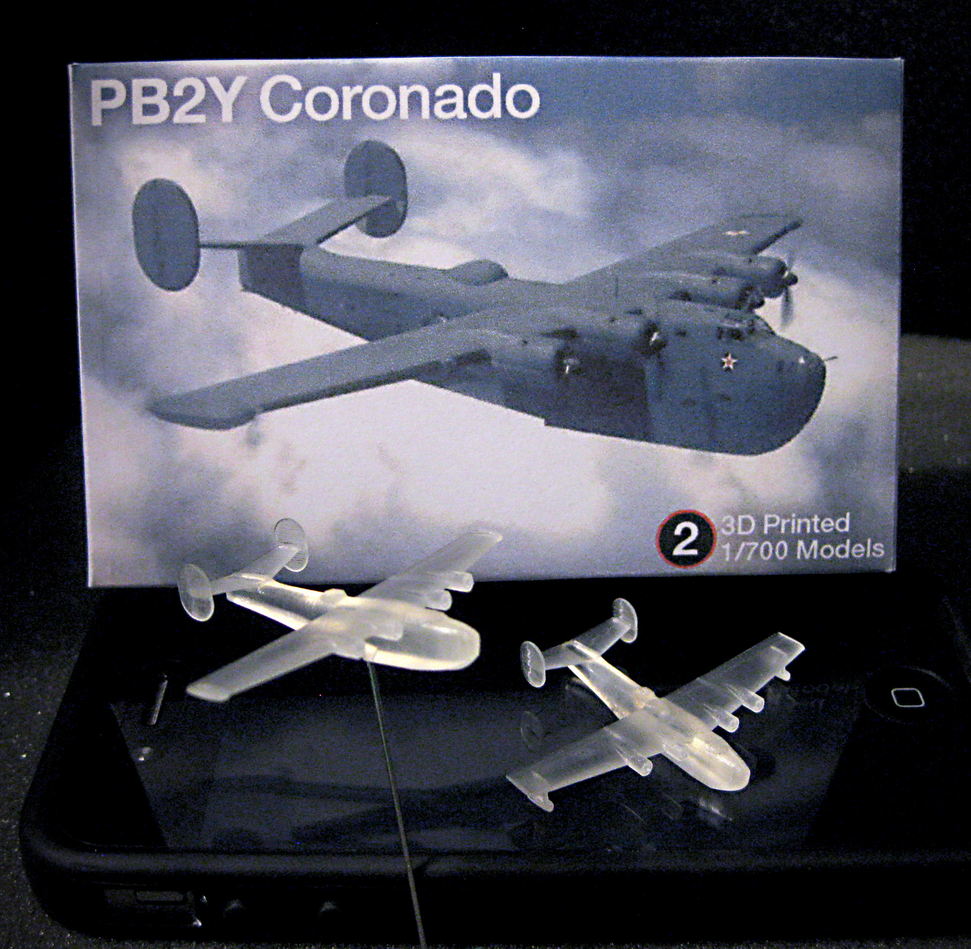 1/700 Consolidated PB2Y-2 Coronado - (x2) 3D Printed