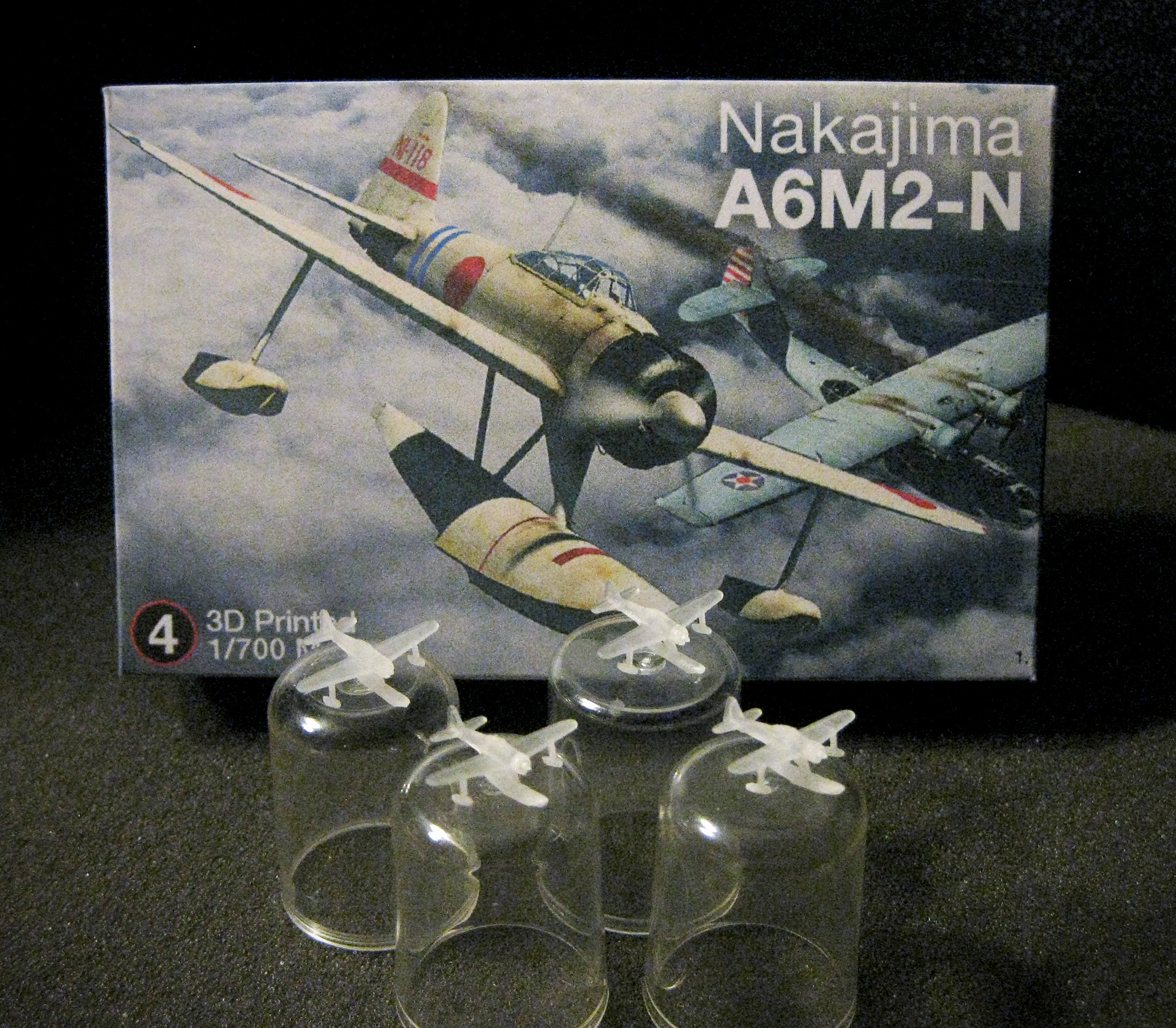 1/700 Nakajima A6M2-N \'Rufe\' IJN Floatplane Fighter - (x4) 3D Pr